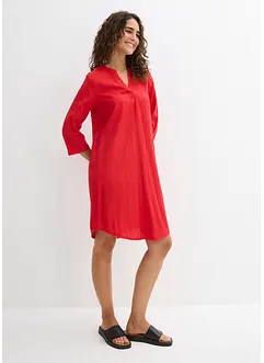 Tunika-Kleid aus fließendem Viskose-Mix mit Struktur Effekt, bonprix