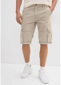 Cargo-Bermuda aus reiner Baumwolle, Regular Fit, bonprix