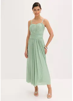 Maxikleid aus Mesh mit Tragevarianten, bonprix