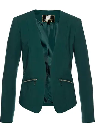 Kurzblazer in grün von vorne - bonprix