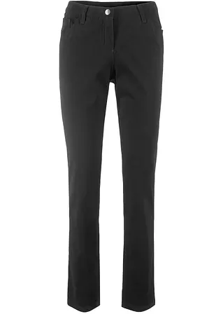 Stretch-Hose, Slim Fit in schwarz von vorne - bpc bonprix collection