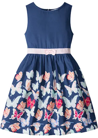 Minikleid in A-Linie in blau von vorne - bonprix