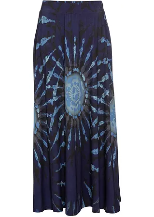 Jersey-Rock mit Batik in blau von vorne - bonprix