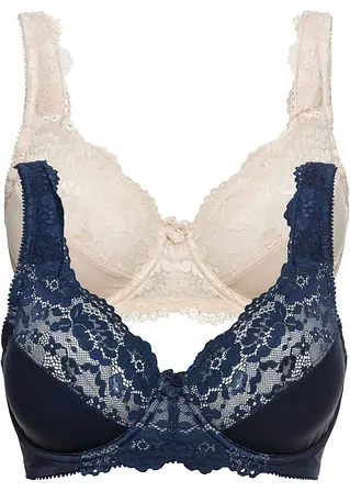 Minimizer BH mit Bügel (2er Pack) in blau - bonprix