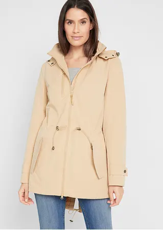 Parka in beige von vorne (im Anschnitt) - bonprix