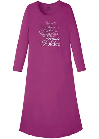 Nachthemd in lila von vorne - bonprix