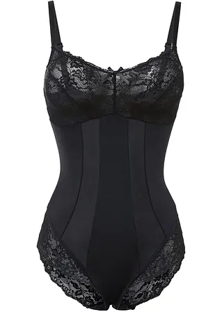 Shape Body mit mittlerer Formkraft in schwarz von vorne - bonprix