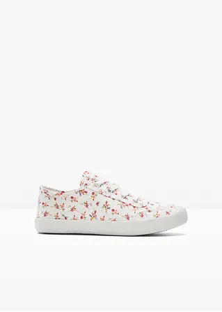 Sneaker in weiß von vorne - bonprix