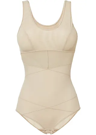 Shape Body mit starker Formkraft in beige von vorne - bonprix