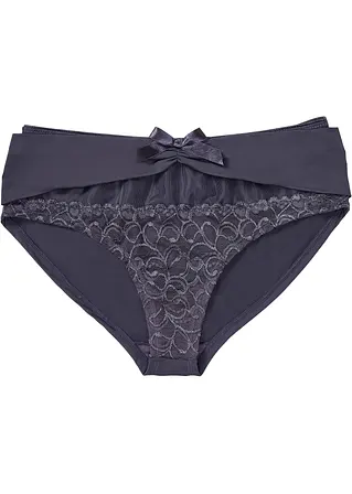 Panty in blau von vorne - bonprix