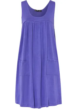 Kurzes Jerseykleid aus softer Viskose in lila von vorne - bonprix
