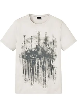 T-Shirt in grau von vorne - bonprix