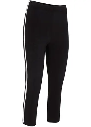 ¾ Sport-Leggings in schwarz von vorne - bonprix