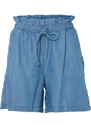 Jeans-Shorts mit TENCEL™ Lyocell in blau von vorne - bonprix