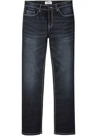 Regular Fit Stretch-Jeans, Bootcut in blau von vorne - bonprix