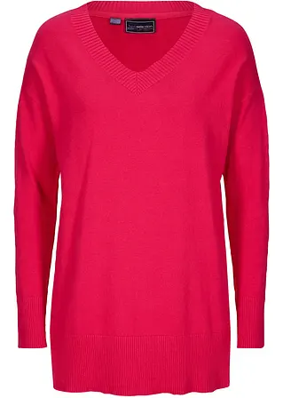 Long-Pullover in rot von vorne - bpc selection