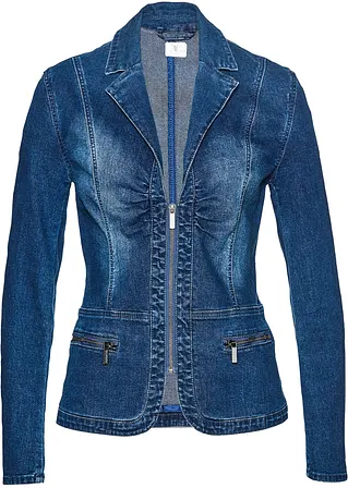 Jacke in blau von vorne - bonprix