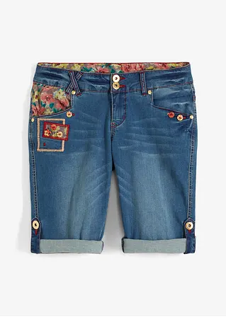 Jeans-Shorts in blau von vorne - bonprix