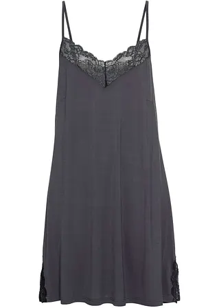Negligé in grau von vorne - bonprix