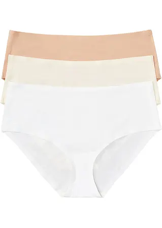Feel Comfort Nahtlose Panty (3er Pack) in rosa von vorne - bonprix
