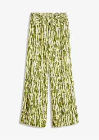 Palazzo-Hose in grün von vorne - bonprix