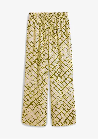 Palazzo-Hose in grün von vorne - bonprix