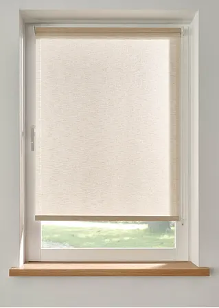 Sichtschutzrollo mit Struktur in beige - bonprix