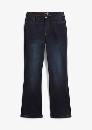 Bootcut-Jeans High Waist, Bequembund in blau von vorne - bonprix