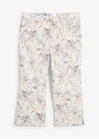 Capri-Hose in weiß von vorne - bonprix