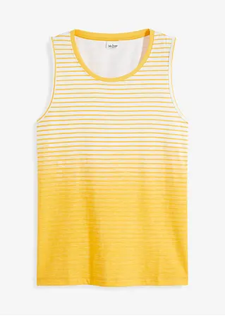 Tanktop mit Farbverlauf in weiß von vorne - John Baner JEANSWEAR