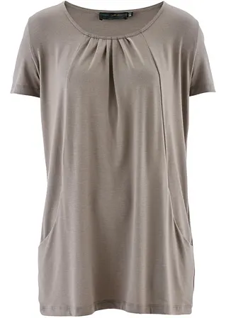 Longshirt in braun von vorne - bonprix