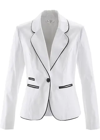 Blazer in weiß von vorne - bonprix