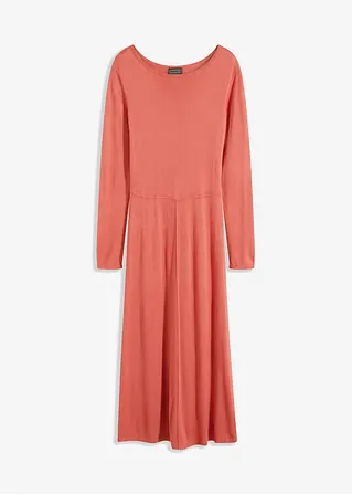 Maxi-Strickkleid in rosa von vorne - bonprix