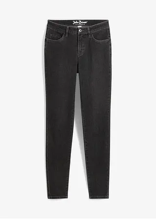 Skinny Shaping-Jeans Mid Waist in grau von vorne - bonprix