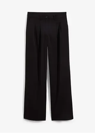 Marlenehose in schwarz von vorne - bonprix