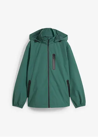 Ultraleichte Regenjacke in grün von vorne - bonprix