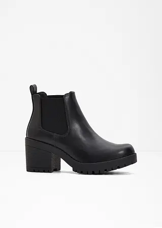 Chelsea Boot in schwarz von vorne - bonprix