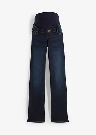 Umstands-Stretch-Jeans, Bootcut in blau von vorne - bonprix