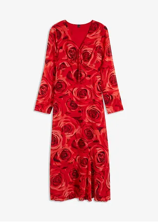Chiffonkleid in rot von vorne - bonprix