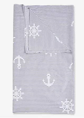 Tagesdecke mit maritimen Design in grau - bonprix