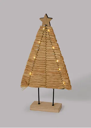 LED-Deko-Objekt Tannenbaum in beige von vorne - bonprix