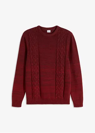 Pullover mit Farbverlauf in rot von vorne - bonprix