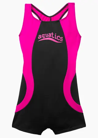Badeanzug in schwarz von hinten - bonprix