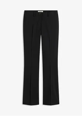 Stretch-Hose, Bootcut in schwarz von vorne - bonprix
