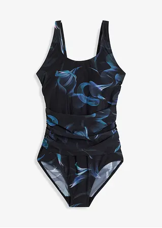 Light Shape-Badeanzug mit Raffung in schwarz von vorne - bonprix