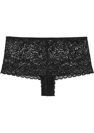 String Panty in schwarz von vorne - bonprix