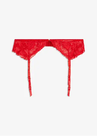 Strapshalter aus Spitze mit dezenten Pailletten in rot von vorne - bonprix