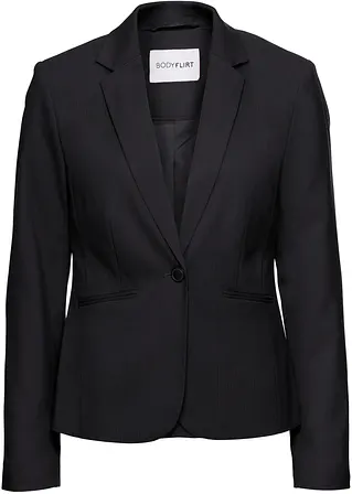Blazer, Petite in schwarz von vorne - bonprix