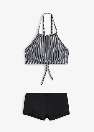 Bustier Bikini (2-tlg.Set) in schwarz von vorne - bonprix