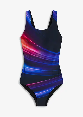 Medium Shape-Badeanzug in schwarz von vorne - bonprix
